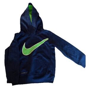 Boys Therma-Fit Nike Gray Pullover Hoodie. Size 4. Nice! EUC